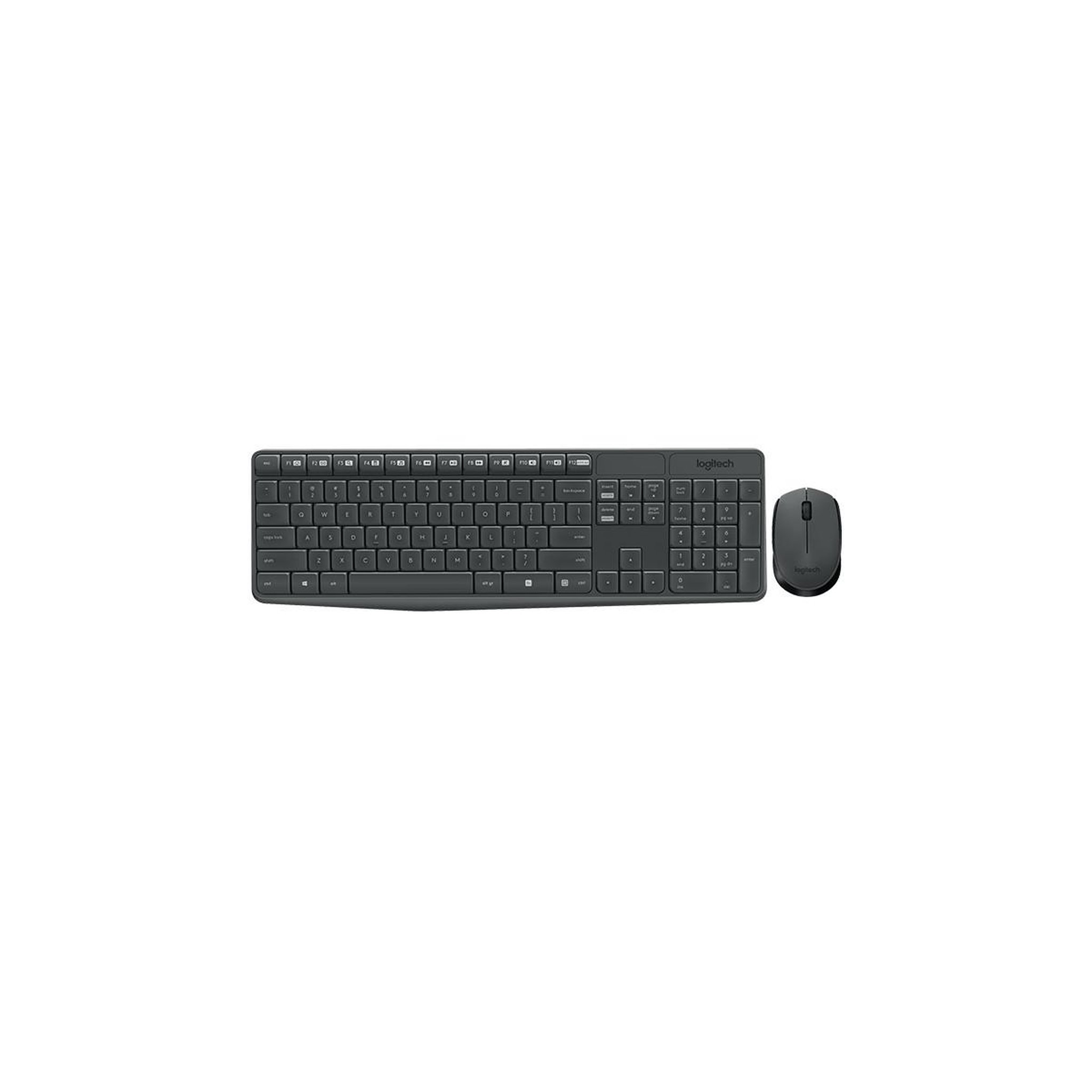 Voir la diapositive 2 : Logitech Logitech MK235 clavier Souris incluse Universel RF sans fil Portuguais Gris