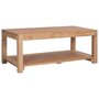 Voir la diapositive 1 : VIDAXL Table basse 100x50x40 cm bois de teck massif