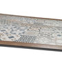 Voir la diapositive 3 : HESPERIDE Table de jardin bistro carrée en acier et céramique 8 places LAMBADA - Graphite