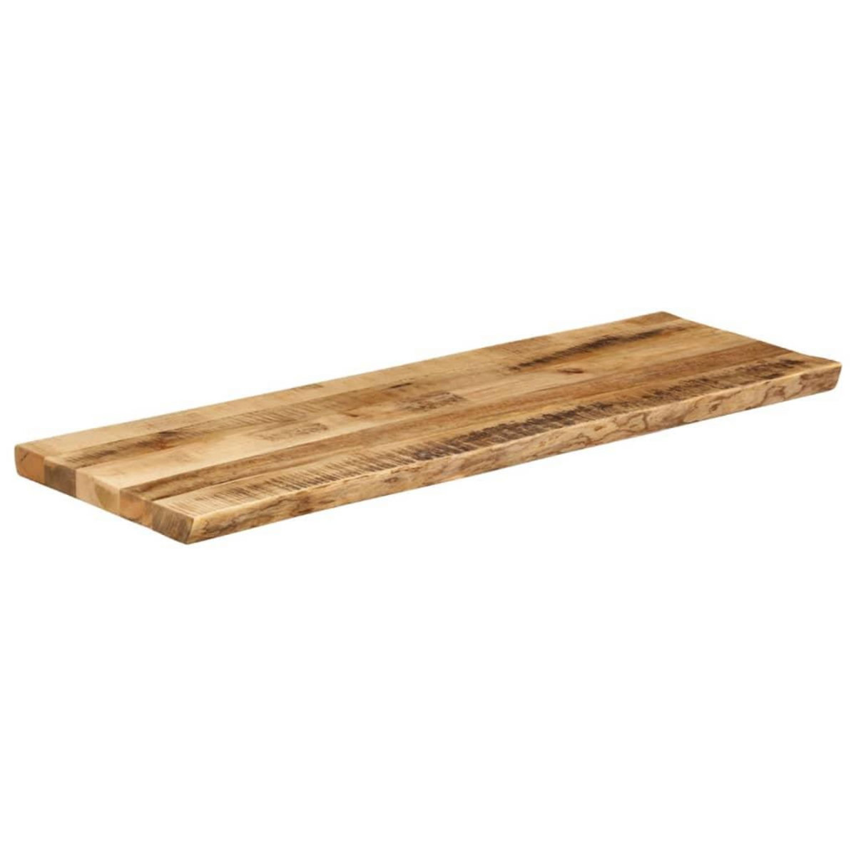 VIDAXL Dessus de table bord vivant 120x40x2,5 cm bois de manguier brut