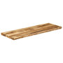 Voir la diapositive 2 : VIDAXL Dessus de table bord vivant 120x40x2,5 cm bois de manguier brut