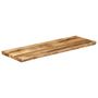 Voir la diapositive 2 : VIDAXL Dessus de table bord vivant 120x40x2,5 cm bois de manguier brut