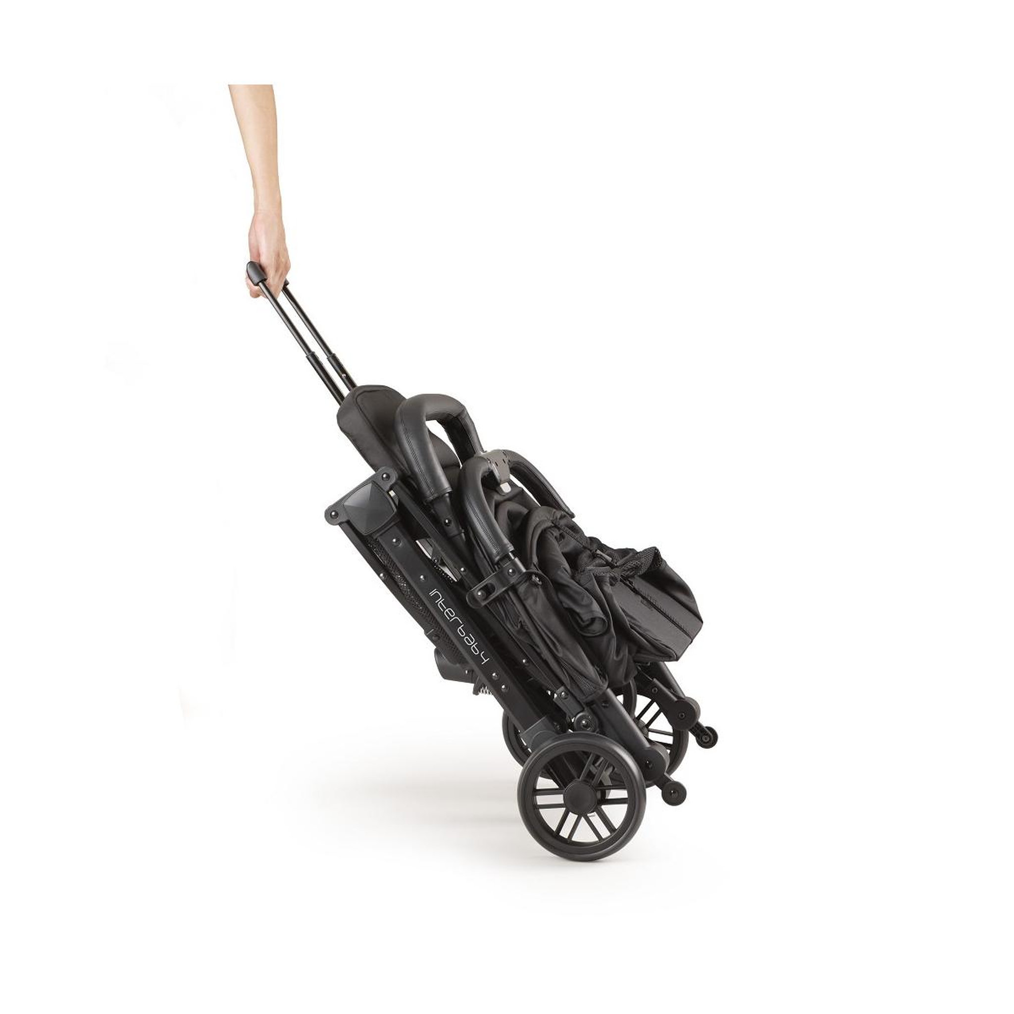 Voir la diapositive 3 : INTERBABY Poussette Mod. Minimum Space Plus Rouge