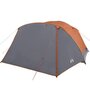 Voir la diapositive 5 : VIDAXL Tente de camping et porche 4 personnes gris orange imperméable