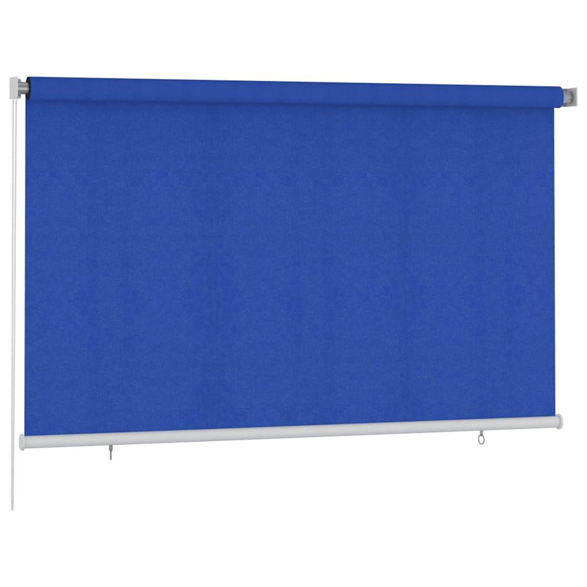 Voir la diapositive 2 : VIDAXL Store roulant d'exterieur 245 (l) x 140 (h) cm bleu hdpe