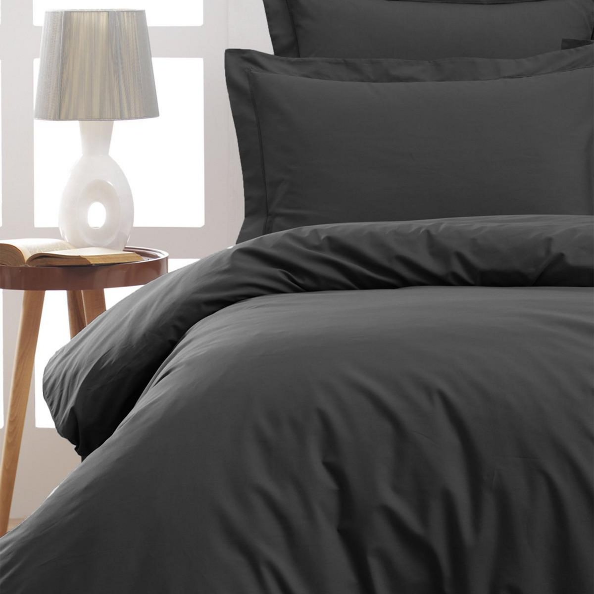 Sensei Maison Lot de 2 taies d'oreiller en percale de coton SOFT PERCALE