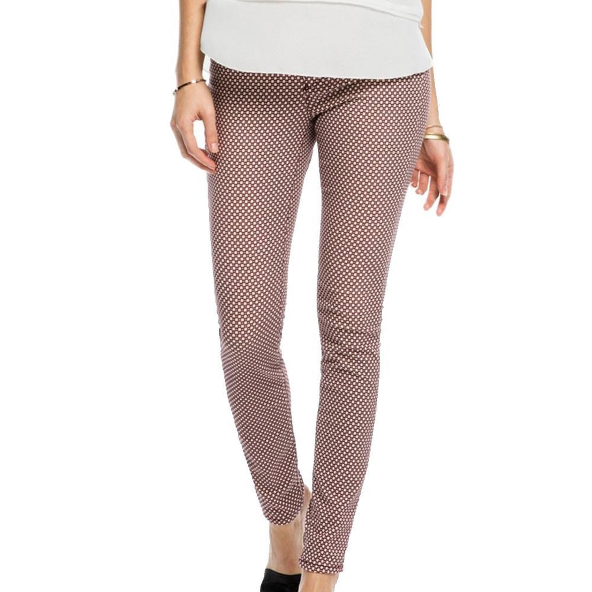 Voir la diapositive 1 : Scotch & Soda Pantalon Étoiles Bordeaux Skinny Femme Scotch & Soda