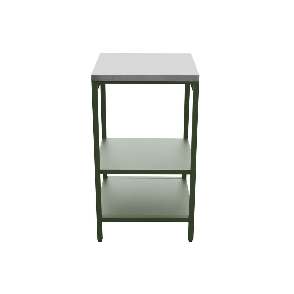 SWEEEK Cuisine extérieure acier 2 étagères L49cm