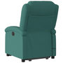 Voir la diapositive 5 : VIDAXL Fauteuil inclinable de massage electrique Vert fonce Tissu