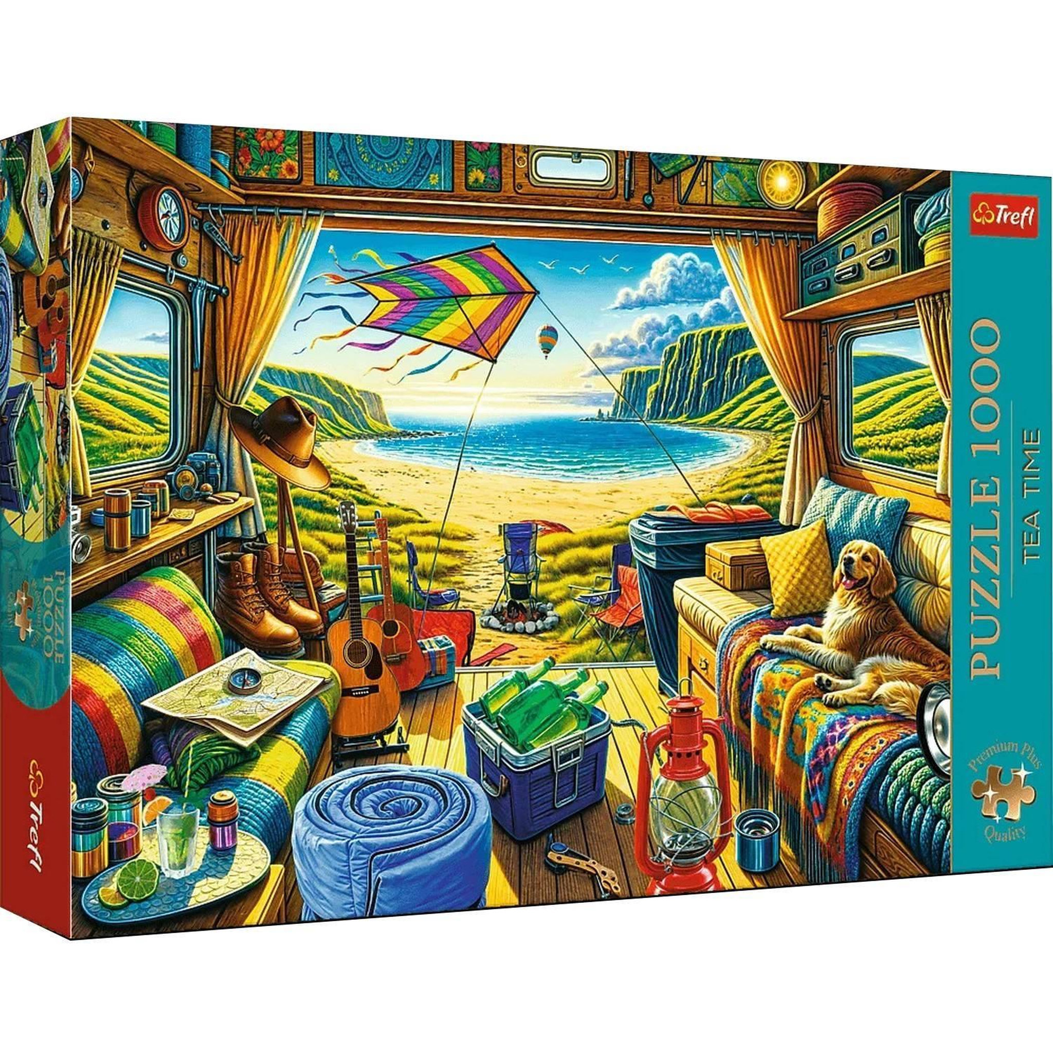 Voir la diapositive 2 : Trefl Puzzle 1000 pièces Premium Plus : Van Life