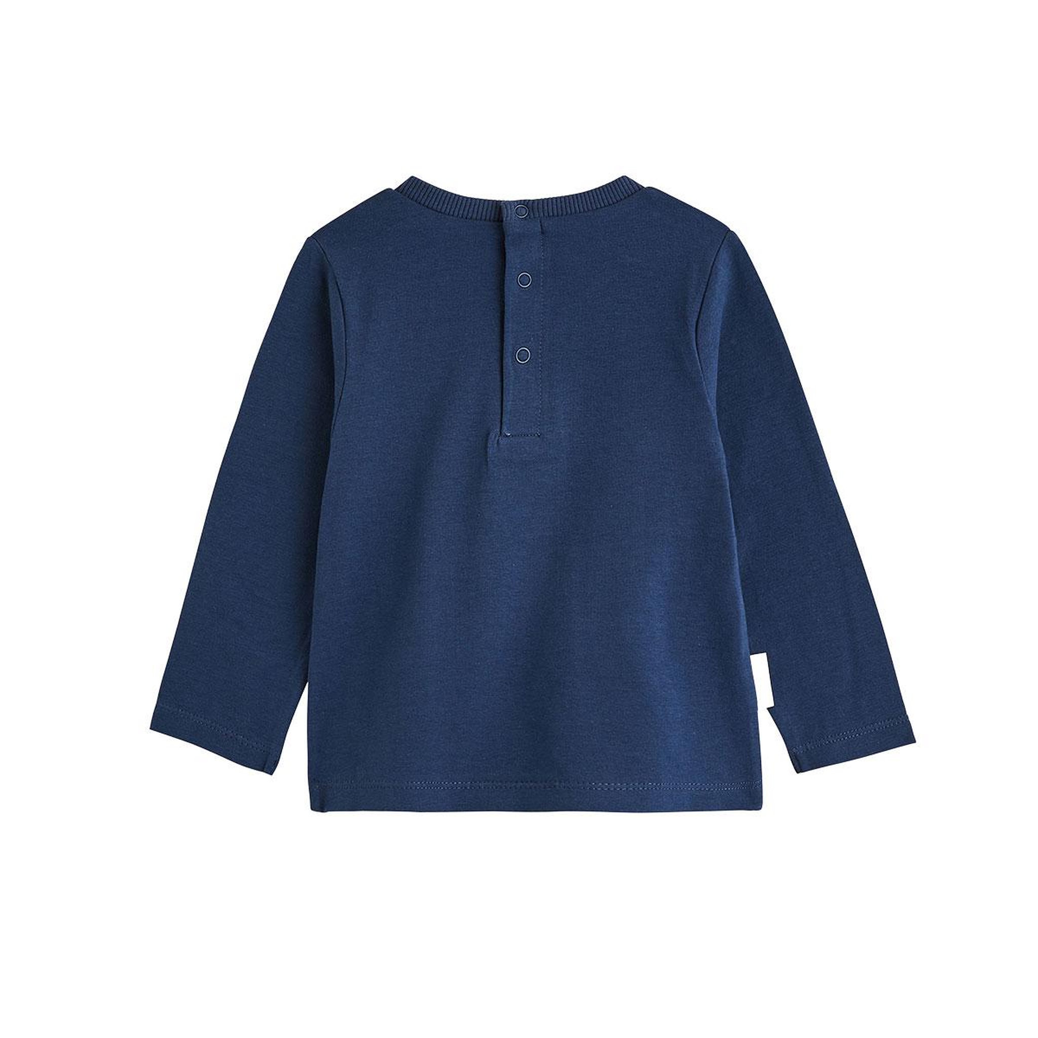 Voir la diapositive 2 : PETIT BEGUIN Lot de 2 t-shirts bébé manches longues mathéo