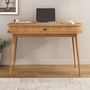 Voir la diapositive 2 : IDIMEX Bureau JARI avec rangement porte coulissante, en bois massif