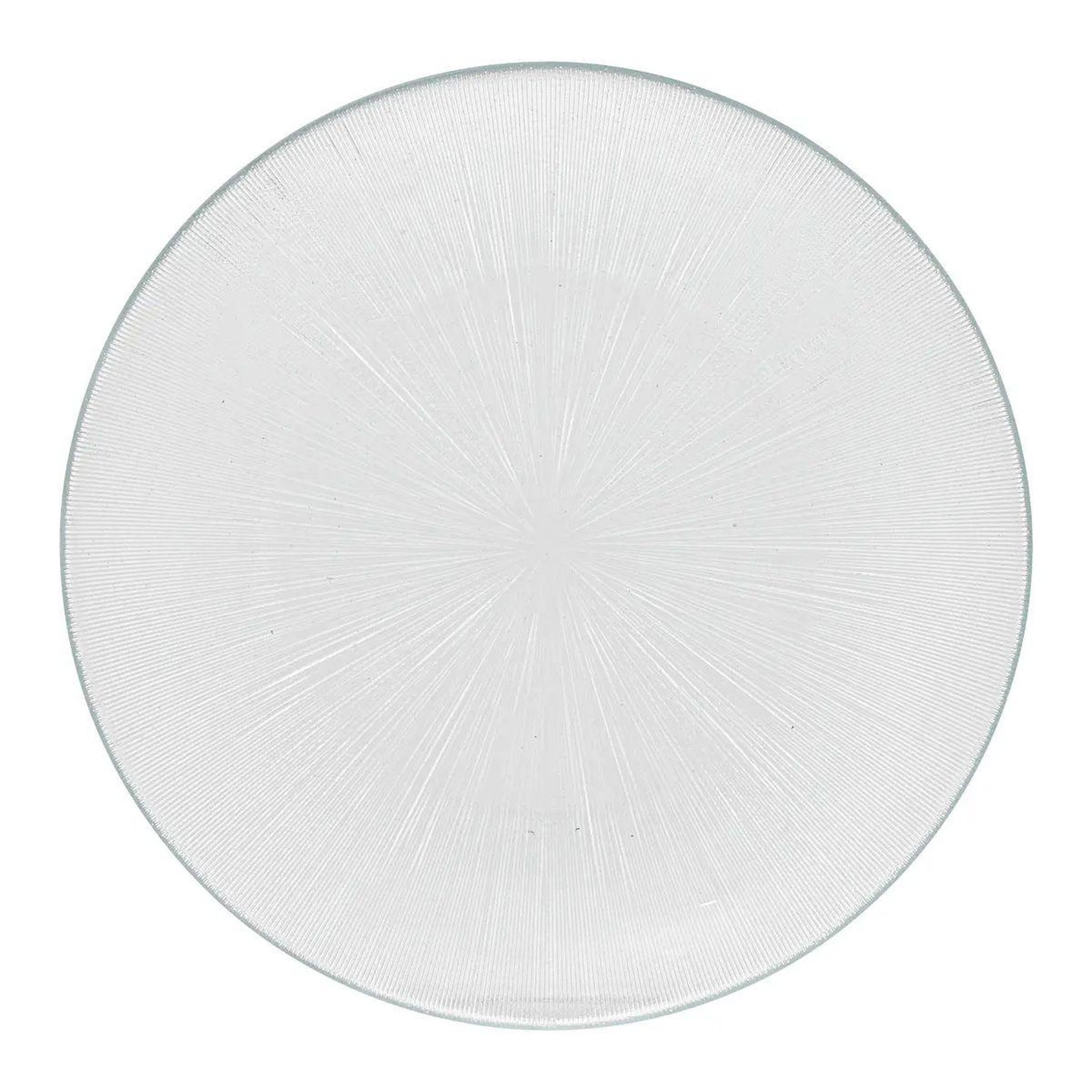 Voir la diapositive 1 : SECRET DE GOURMET Lot de 6 assiettes plates  elise  26cm transparent