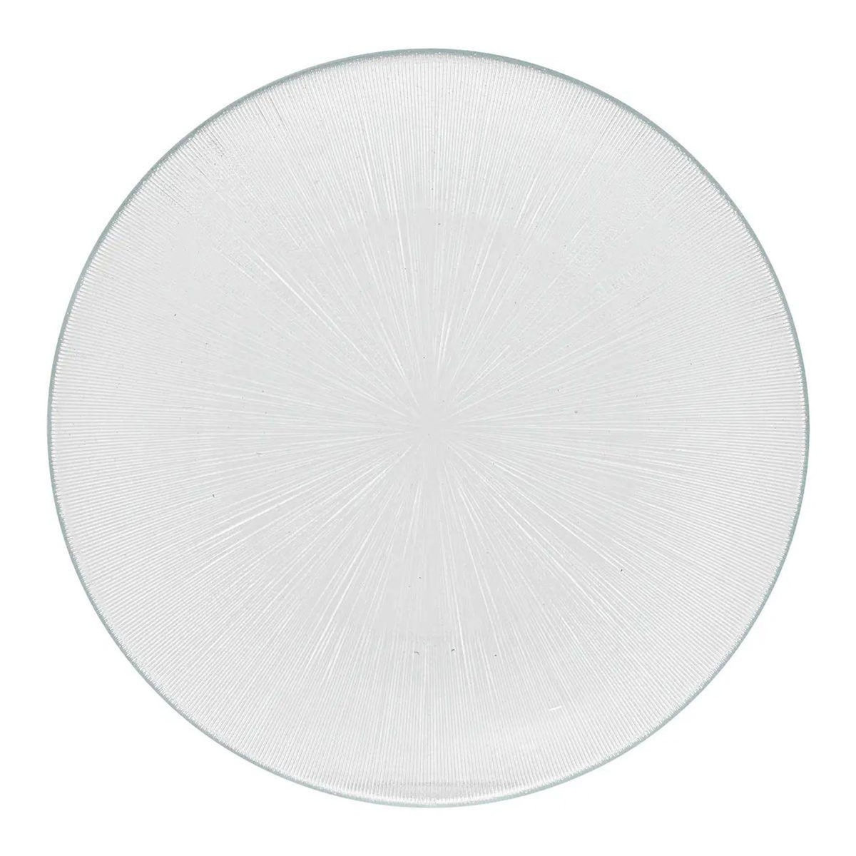 SECRET DE GOURMET Lot de 6 Assiettes Plates  Elise  26cm Transparent