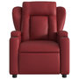 Voir la diapositive 3 : VIDAXL Fauteuil inclinable Rouge bordeaux Similicuir
