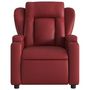 Voir la diapositive 3 : VIDAXL Fauteuil inclinable Rouge bordeaux Similicuir