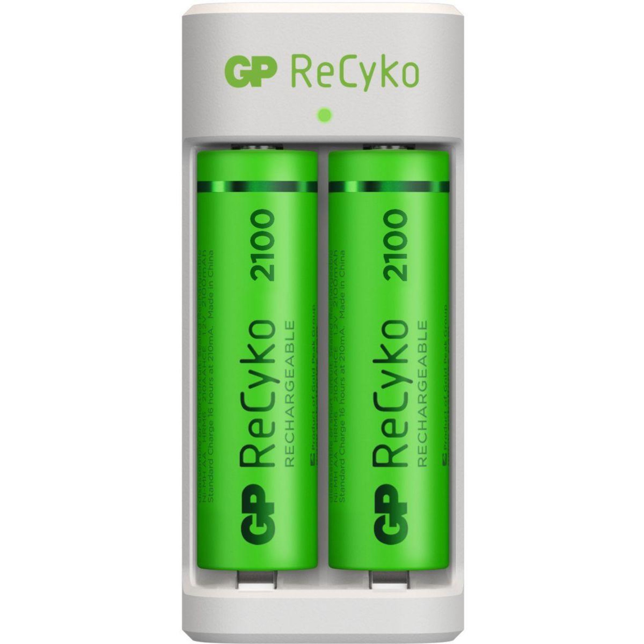 GP BATTERIES Chargeur secteur E211 2100 mAh + 2 Accus AA