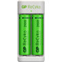 Voir la diapositive 1 : GP BATTERIES Chargeur secteur E211 2100 mAh + 2 Accus AA