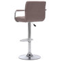 Voir la diapositive 5 : VIDAXL Chaises de bar lot de 2 taupe tissu