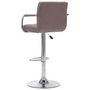 Voir la diapositive 5 : VIDAXL Chaises de bar lot de 2 taupe tissu