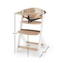 Voir la diapositive 6 : KINDERKRAFT Chaise haute bois 3 en 1 reglable avec harnais