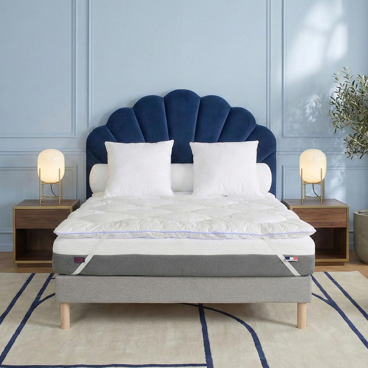 DODO Surmatelas Effet Fraîcheur réversible