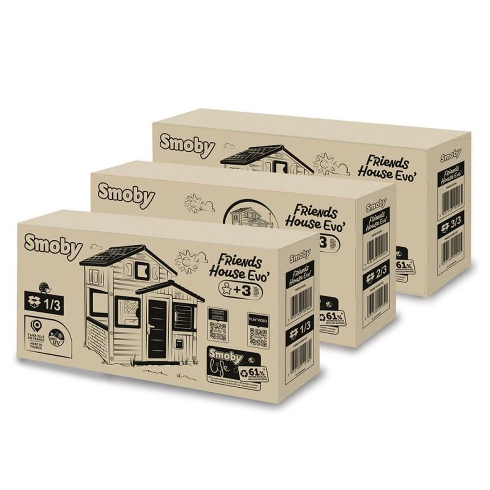 SMOBY Maison de jardin Smoby Life Friends House Evo