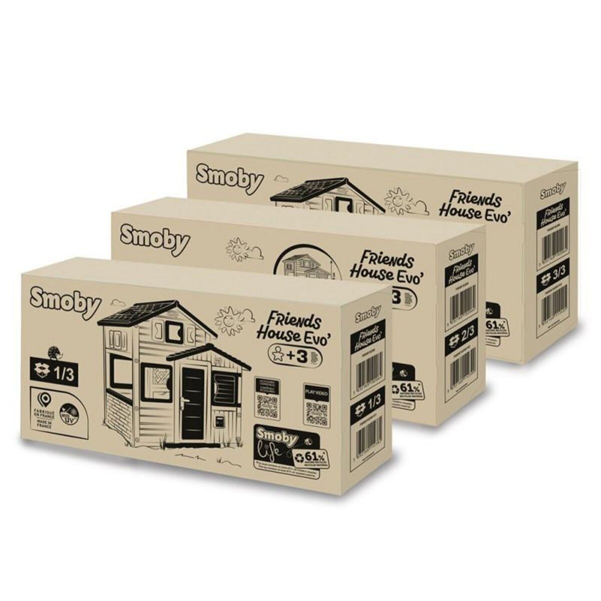 SMOBY Maison de jardin Smoby Life Friends House Evo