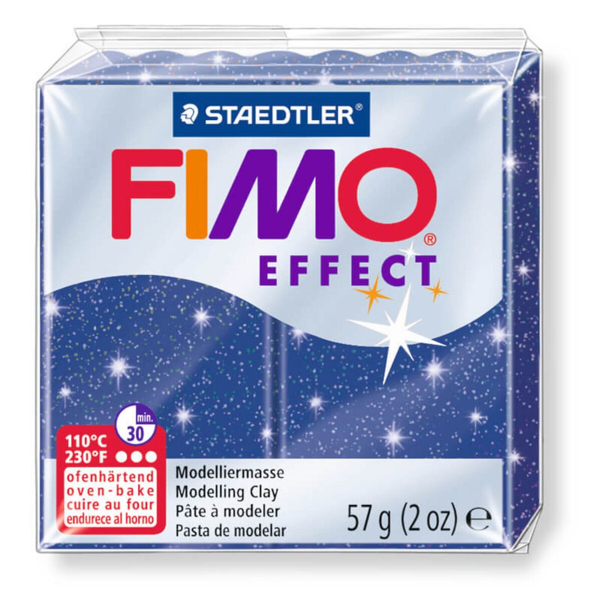 Fimo Pâte Fimo Effect bleu métal 56g