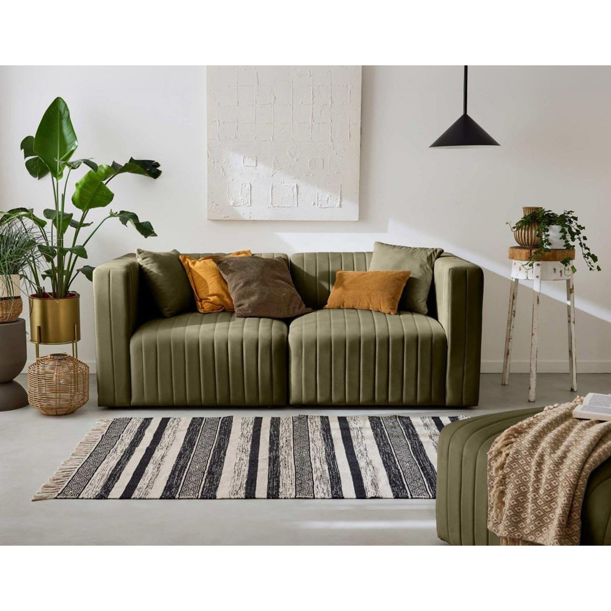 LISA DESIGN Nova - canapé modulable 2 places - en velours