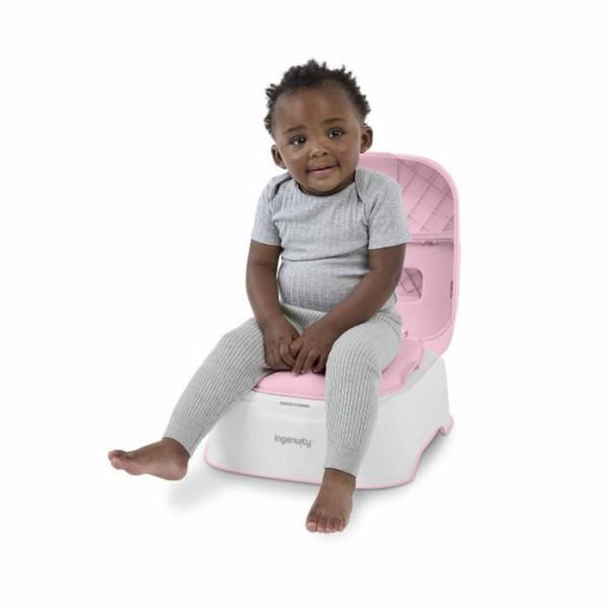 Voir la diapositive 3 : MARKET24 INGENUITY Marche pied et pot d'apprentissage avec cuvette amovible, Antidérapant, Assise ergonomique, rose