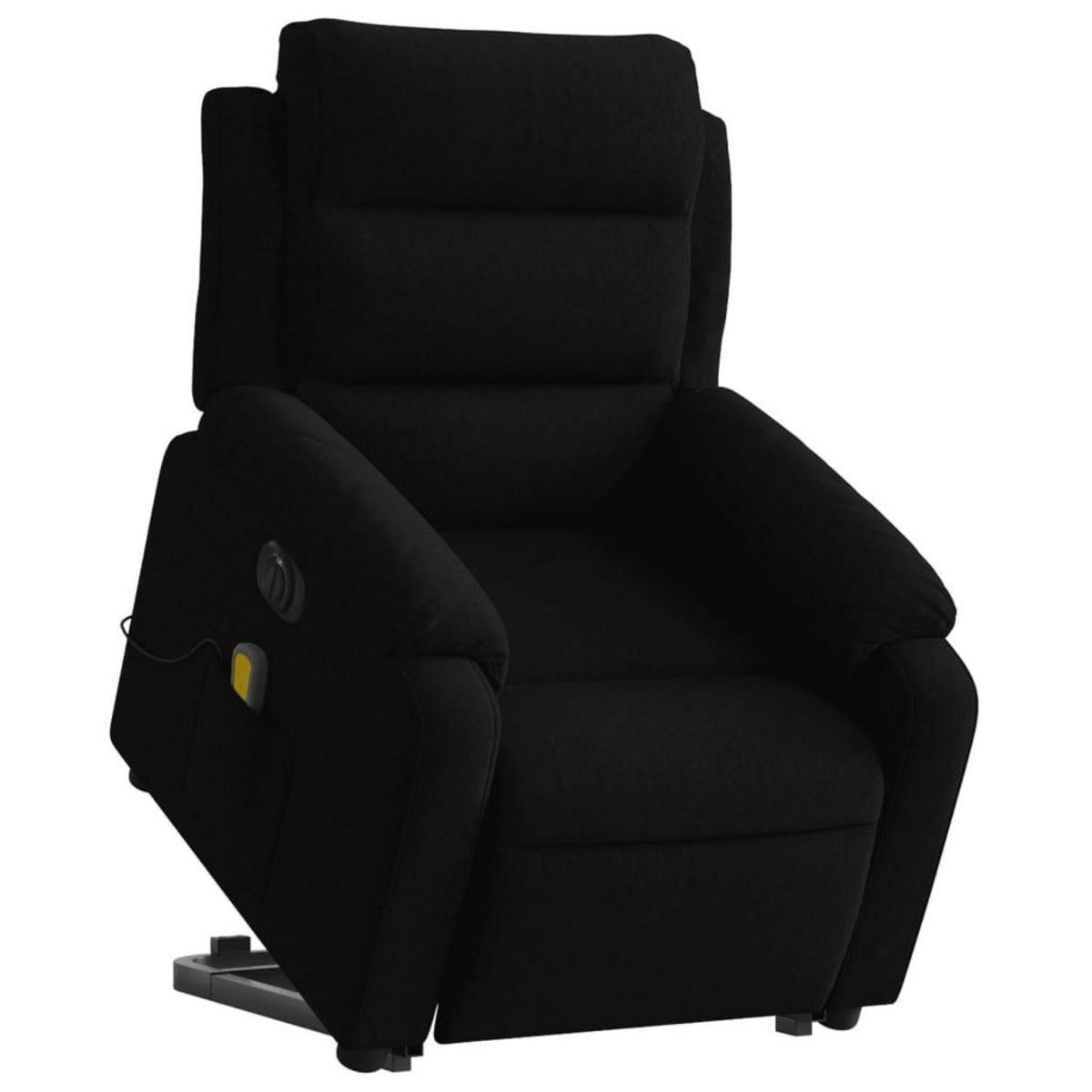 VIDAXL Fauteuil inclinable de massage electrique noir velours