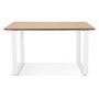 Voir la diapositive 2 : Paris Prix Bureau Design  Ribaila  130cm Naturel & Blanc