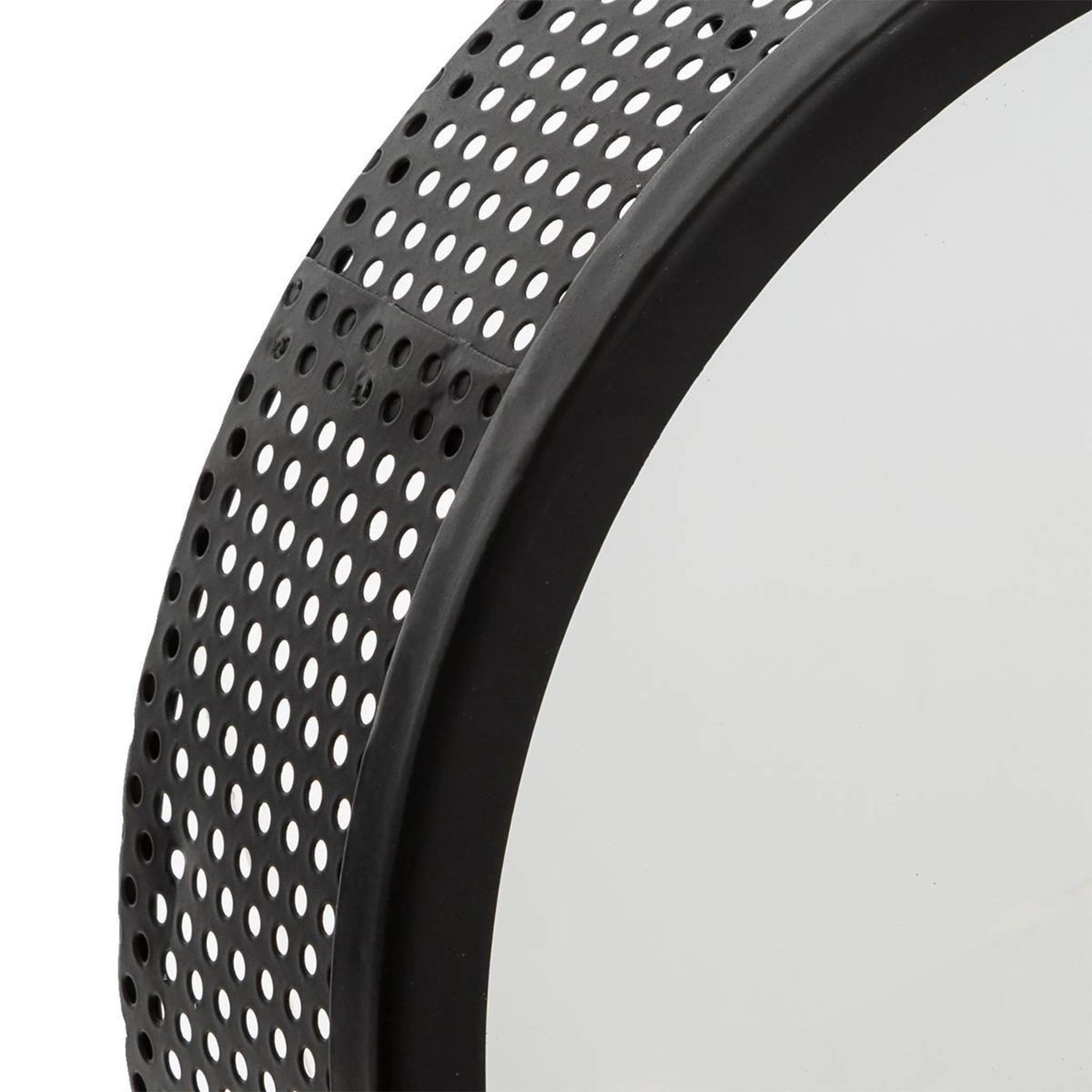 Voir la diapositive 5 : ATMOSPHERA Lot de 3 miroirs muraux design  mona  30cm noir