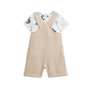 Voir la diapositive 2 : Petit Béguin Ensemble salopette bébé en gaze de coton et t-shirt Toucana