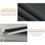 Voir la diapositive 6 : OUTSUNNY Store banne électrique manuel rétractable dim. 2,95L x 2,50l m anthracite
