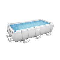 Piscine métal hors sol aspect bois de 6,40 x 3,95 x 1,32 m - Trigano Jardin  - pi9525