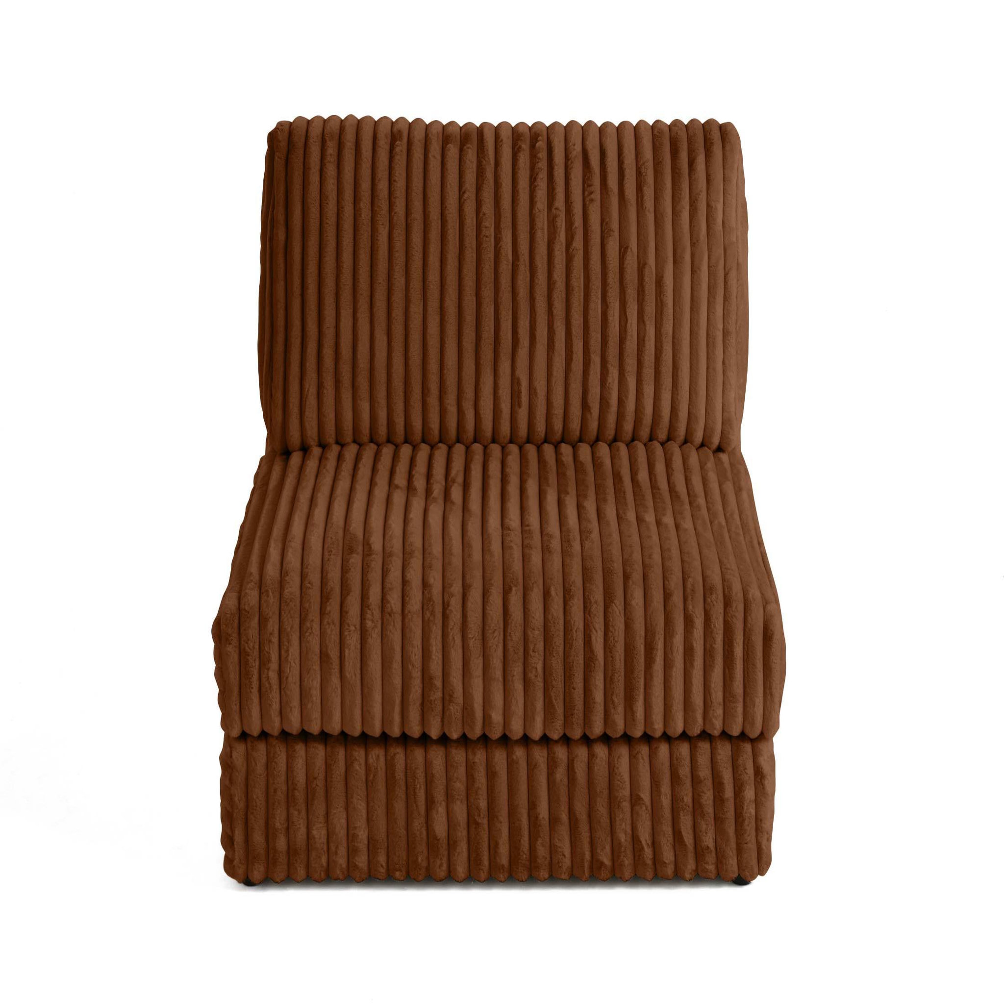 Voir la diapositive 5 : LISA DESIGN Jasper - module d'assise - en fausse fourrure côtelée