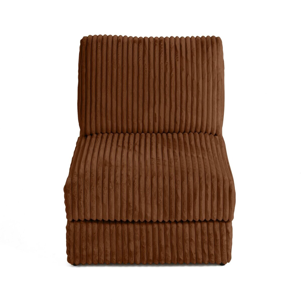 LISA DESIGN Jasper - module d'assise - en fausse fourrure côtelée