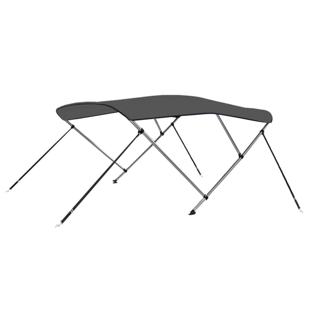 VIDAXL Auvent bimini a 3 arceaux Anthracite 183x140x137 cm