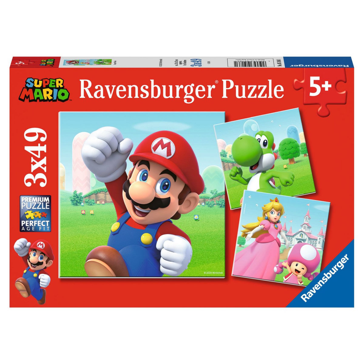 RAVENSBURGER Puzzle 3x49 pièces - Super Mario