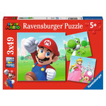 RAVENSBURGER Puzzle 3x49 pièces - Super Mario