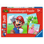 Voir la diapositive 1 : RAVENSBURGER Puzzle 3x49 pièces - Super Mario
