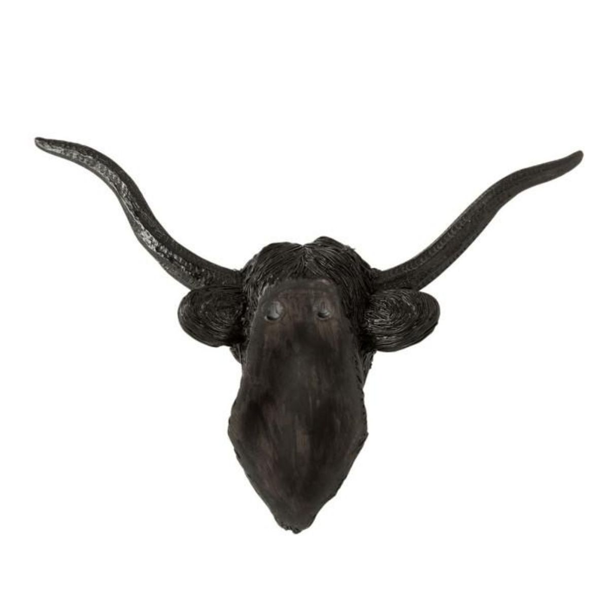 Paris Prix Trophée Mural Déco  Tête de Buffle  42cm Noir