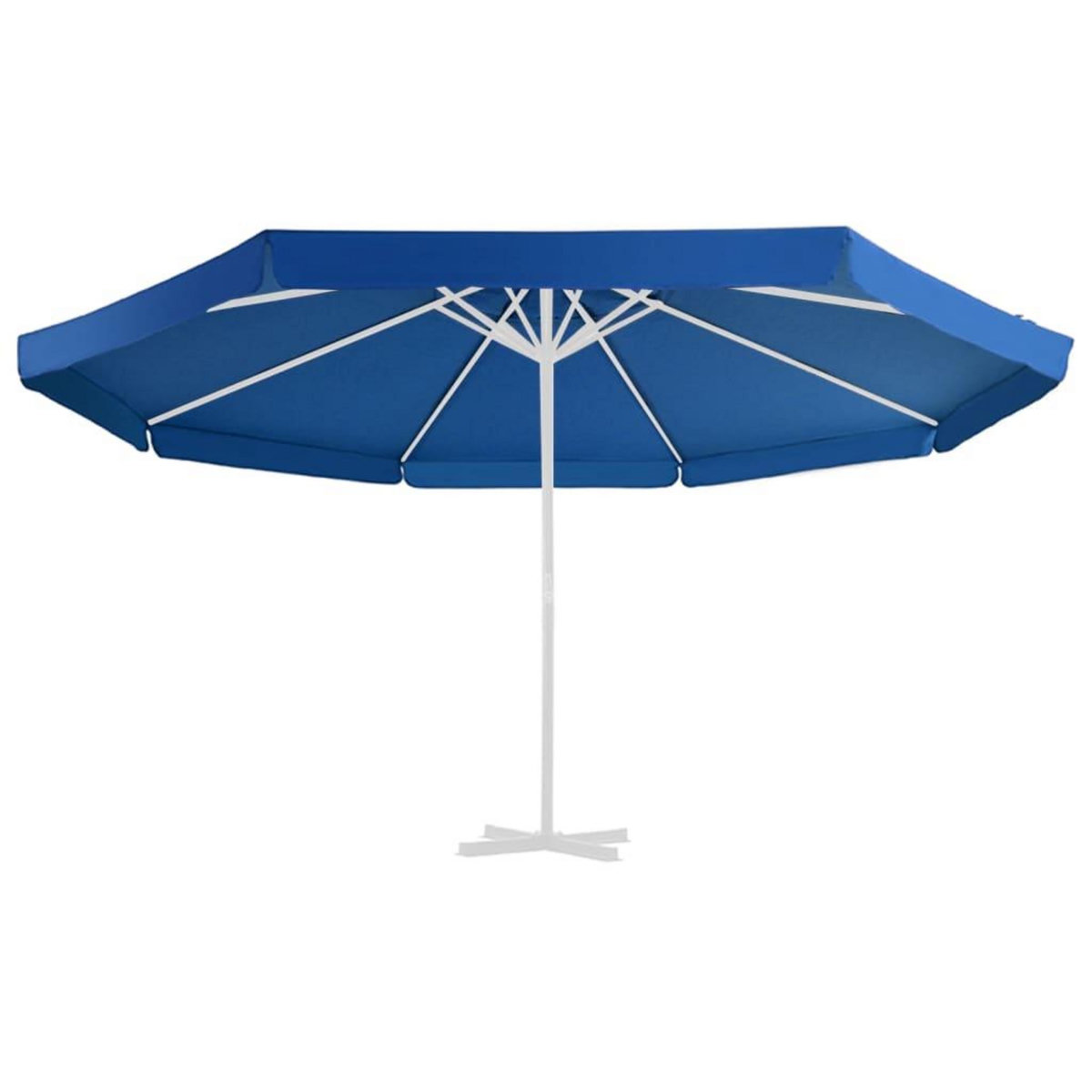 VIDAXL Tissu de remplacement pour parasol d'exterieur Bleu azure 500cm