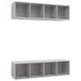 Voir la diapositive 2 : VIDAXL Meubles TV muraux 2 pcs Gris beton Bois d'ingenierie