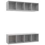 Voir la diapositive 2 : VIDAXL Meubles TV muraux 2 pcs Gris beton Bois d'ingenierie