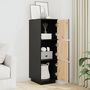 Voir la diapositive 3 : VIDAXL Buffet haut Noir 34x40x108,5 cm Bois massif de pin