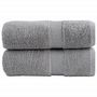 Voir la diapositive 1 : VIDAXL Serviettes de visage de qualité supérieure SOLUND 2 pcs gris