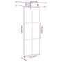 Voir la diapositive 6 : VIDAXL Porte coulissante kit de quincaillerie trempe verre aluminium